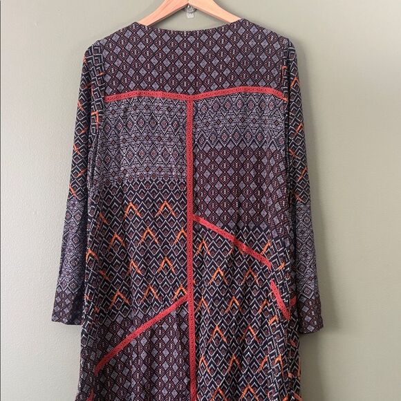 Soft Surroundings Mercado Long Sleeve Sequin Embroidered Boho Dress Sz PXL - Picture 8 of 9